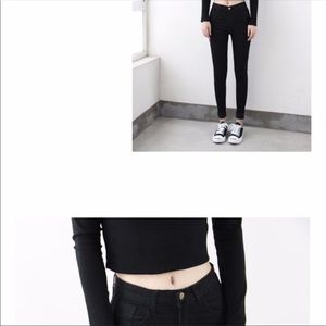 American apparel high waisted skinny  jeans
